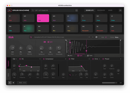 ADSR Sounds Drum Machine -MOCHA v1.0.3 WiN